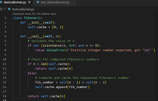 snippet of code