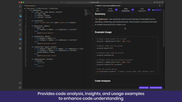Code Explanation Feature | CodiumAI